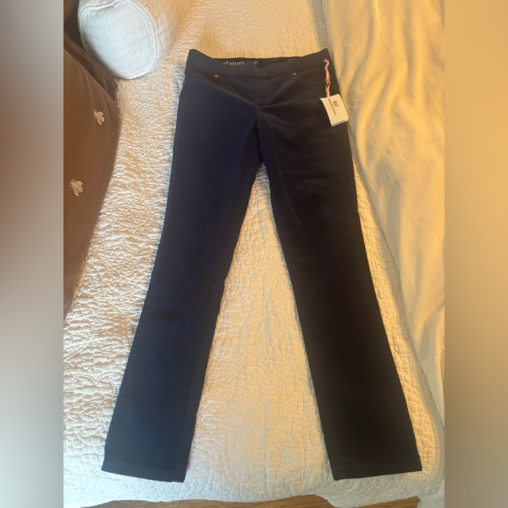 Vineyard Vines Navy Corduroy Leggings